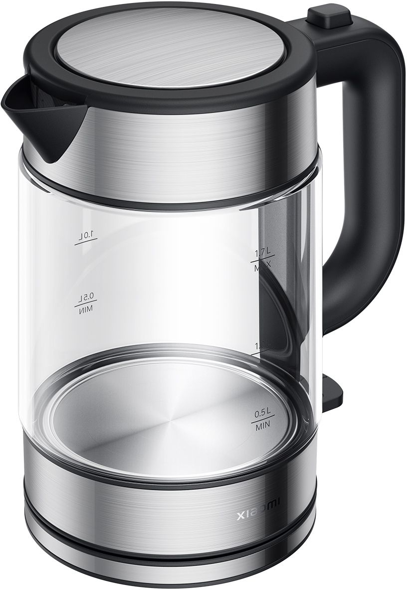 Чайник Xiaomi Electric Glass Kettle RU 1.7L, черный в Челябинске купить по недорогим ценам с доставкой