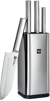 Набор Huo Hou Stainless steel kitchen Knife (3 ножа, ножницы и подставка) в Челябинске купить по недорогим ценам с доставкой