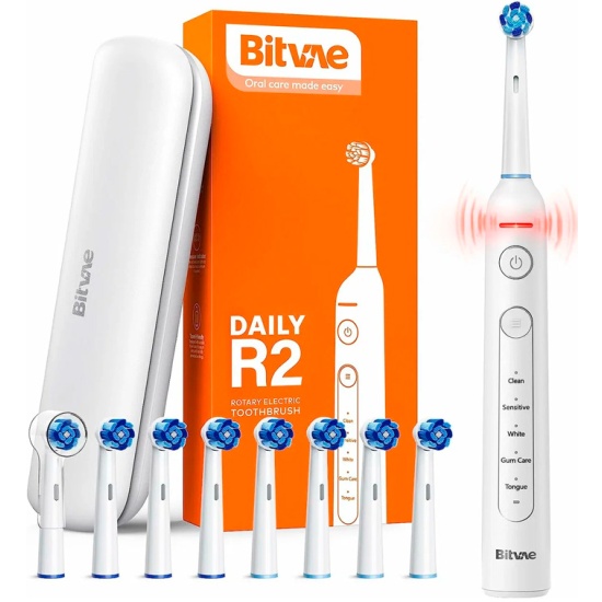 Электрическая зубная щетка Bitvae R2 Rotary E-Toothbrush, белая в Челябинске купить по недорогим ценам с доставкой