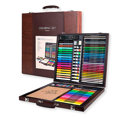 Xiaomi набор для рисования DELI Painting Set Wooden Box в Челябинске купить по недорогим ценам с доставкой