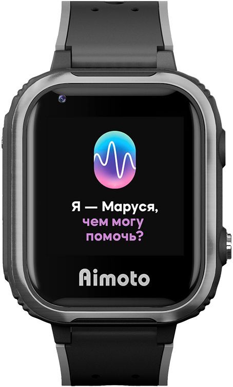 Детские часы Aimoto IQ 4G с Марусей, черные в Челябинске купить по недорогим ценам с доставкой