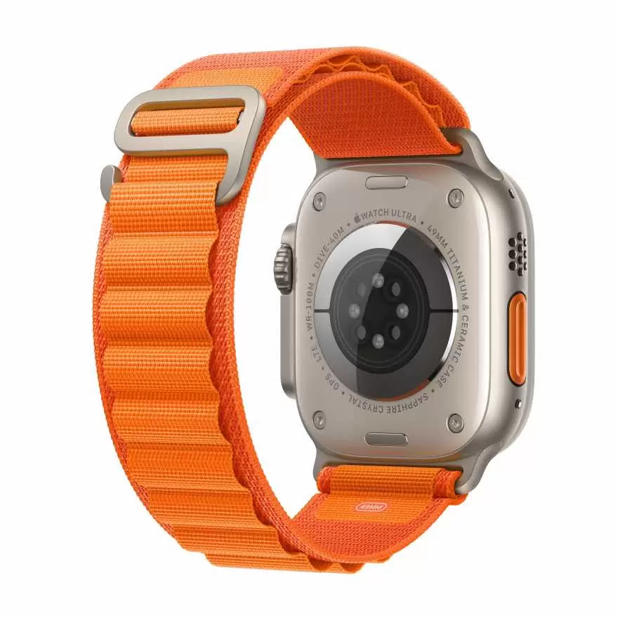 Умные часы Apple Watch Ultra GPS+Cellular 49mm Titanium Case with Starlight Orange Loop (EU) в Челябинске купить по недорогим ценам с доставкой