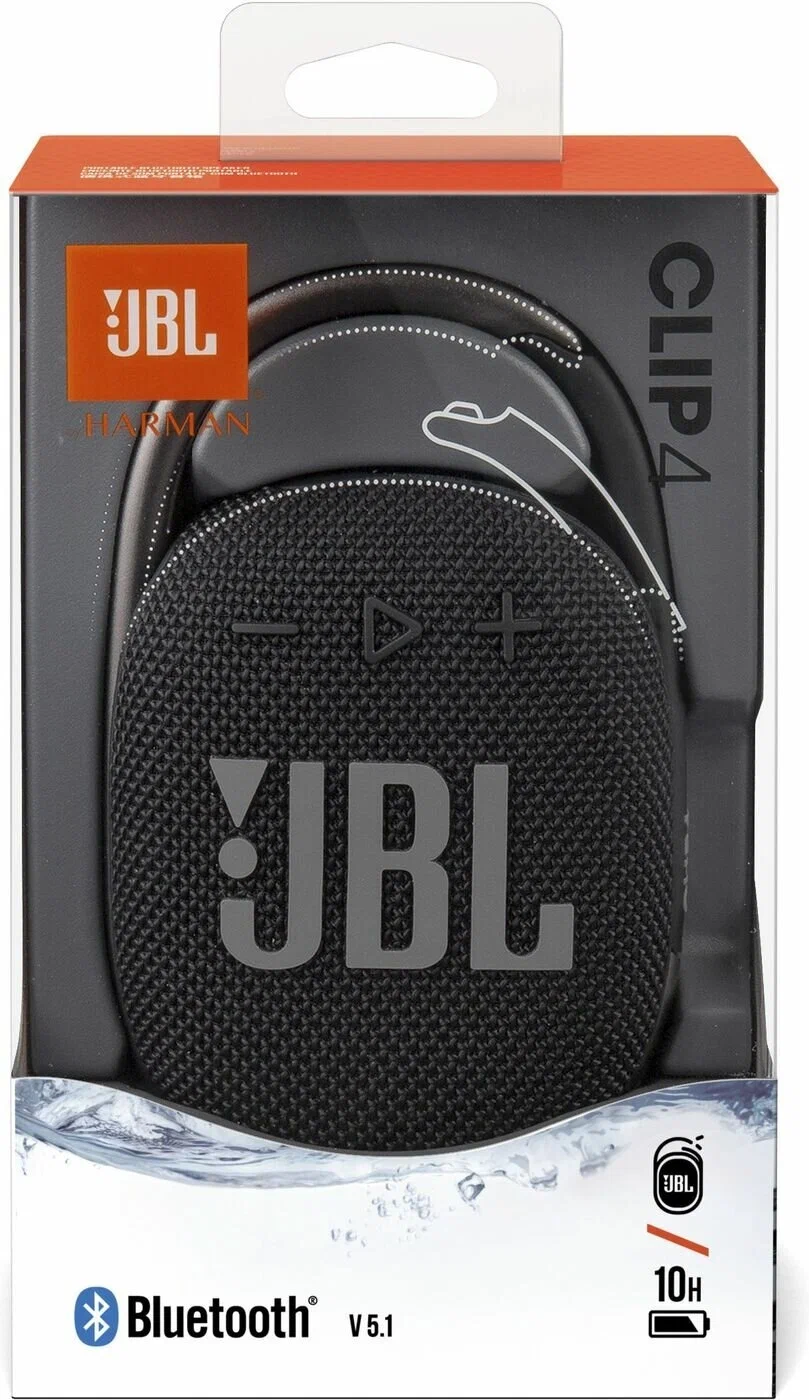 Портативная акустика JBL Clip 4 в Челябинске купить по недорогим ценам с доставкой