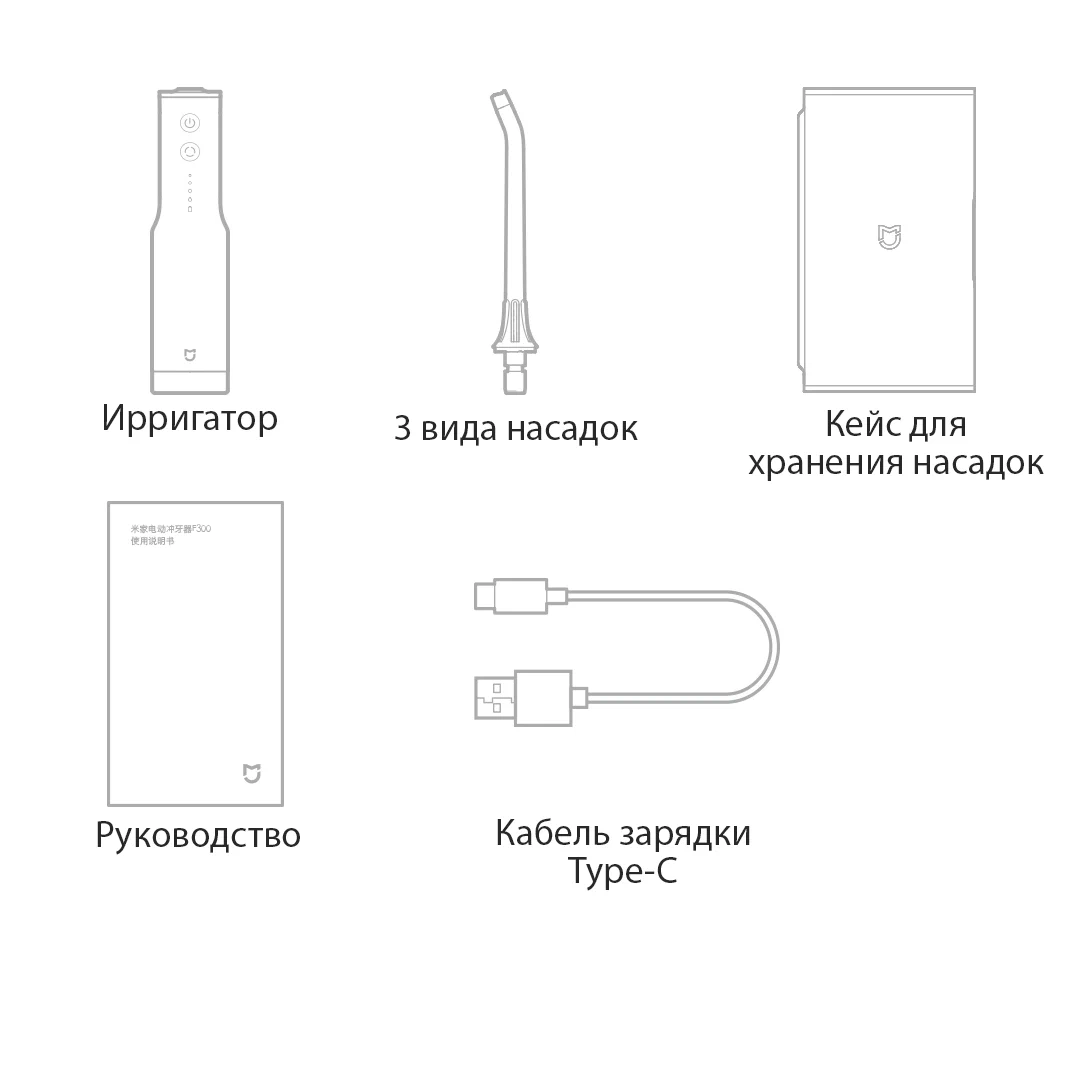 Ирригатор Xiaomi Mijia Electric Teeth Flosser F300 Smoked, зеленый (MEO703) в Челябинске купить по недорогим ценам с доставкой