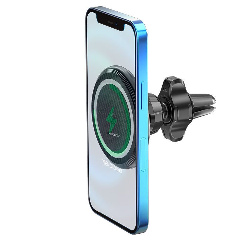 Автомобильный держатель Borofone BH45 15W для iPhone 12/13/14 (с зарядкой MagSafe) в Челябинске купить по недорогим ценам с доставкой