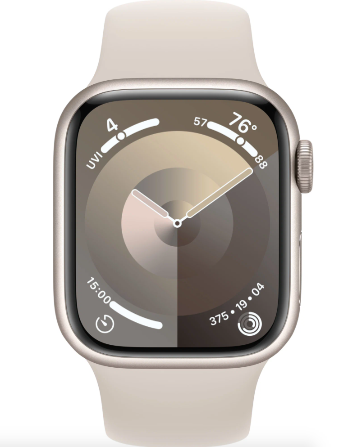 Умные часы Apple Watch Series 9 41mm Starlight Aluminium Case with Starlight Sport Band в Челябинске купить по недорогим ценам с доставкой