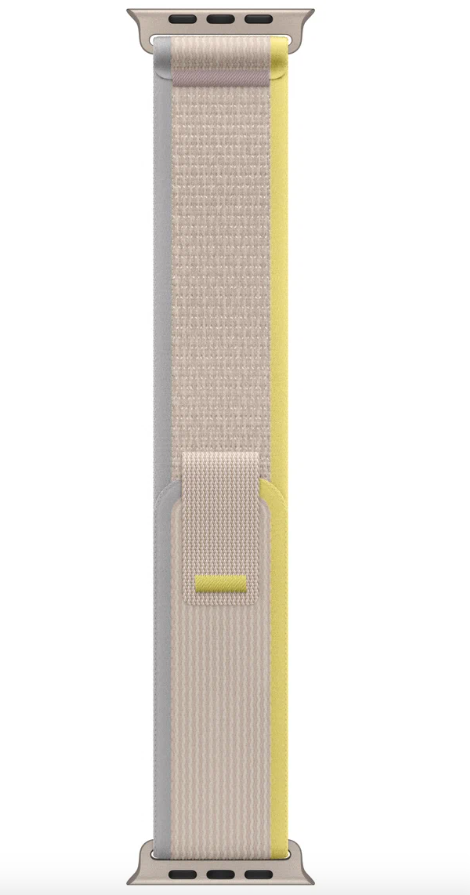 Умные часы Apple Watch Ultra GPS+Cellular 49mm Titanium Case with Yellow/Beige Trail Loop (EU) в Челябинске купить по недорогим ценам с доставкой