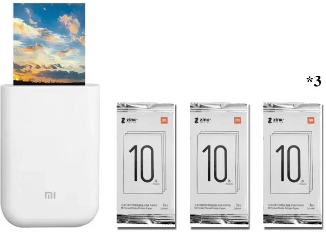 Фотопринтер Mi Portable Photo Printer в Челябинске купить по недорогим ценам с доставкой