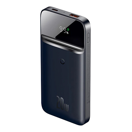 Внешний аккумулятор Baseus Magnetic Wireless Power Bank 10000mAh - 20W, синий (PPCXW10) в Челябинске купить по недорогим ценам с доставкой