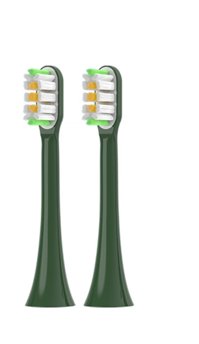 Сменные насадки для зубных щеток Soocas X3/X3U/X5/V1, Green (2шт) в Челябинске купить по недорогим ценам с доставкой