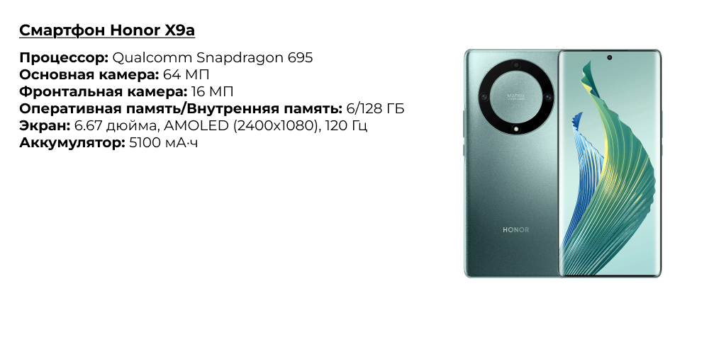 Смартфон Honor X9a Смартфон Honor X9a